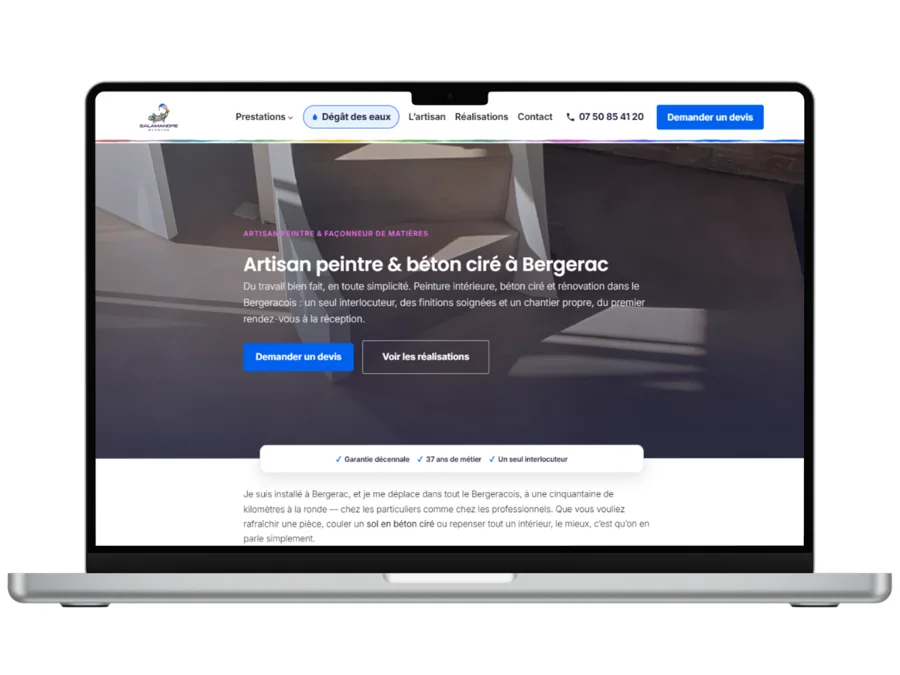 Le site Salamandre Blanche