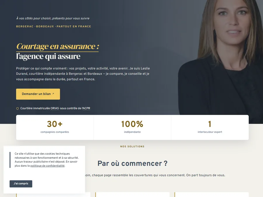 Le site Agence Protège & Moi